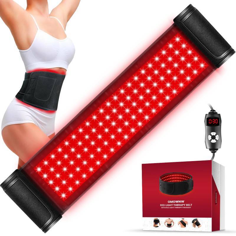 lot 6197 image: Red Light Therapy for Body, Infrared Light Therapy for Belt Shoulder Waist, Upgraded 3 in 1 LED Beads, 660nm Red Light & 850nm Near Infrared Light Therapy Belt Wrap Timer Remote Control
