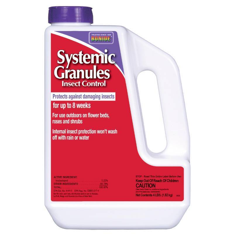 lot 4314 image: Bonide Insect Control Systemic Granules, 4 lbs. Ready-to-Use Water Resistant Long Lasting Protection Outdoor Use