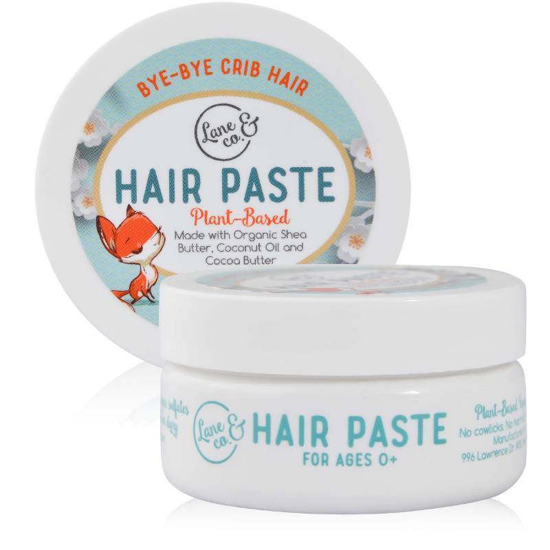 lot 4315 image: LANE & CO. Light Hold Hair Paste - Plant-Based Styling Paste for Babies, Toddlers, Kids - Natural & Organic Formula, Non-Sticky, Tames Flyaways & Bed Head, 2oz