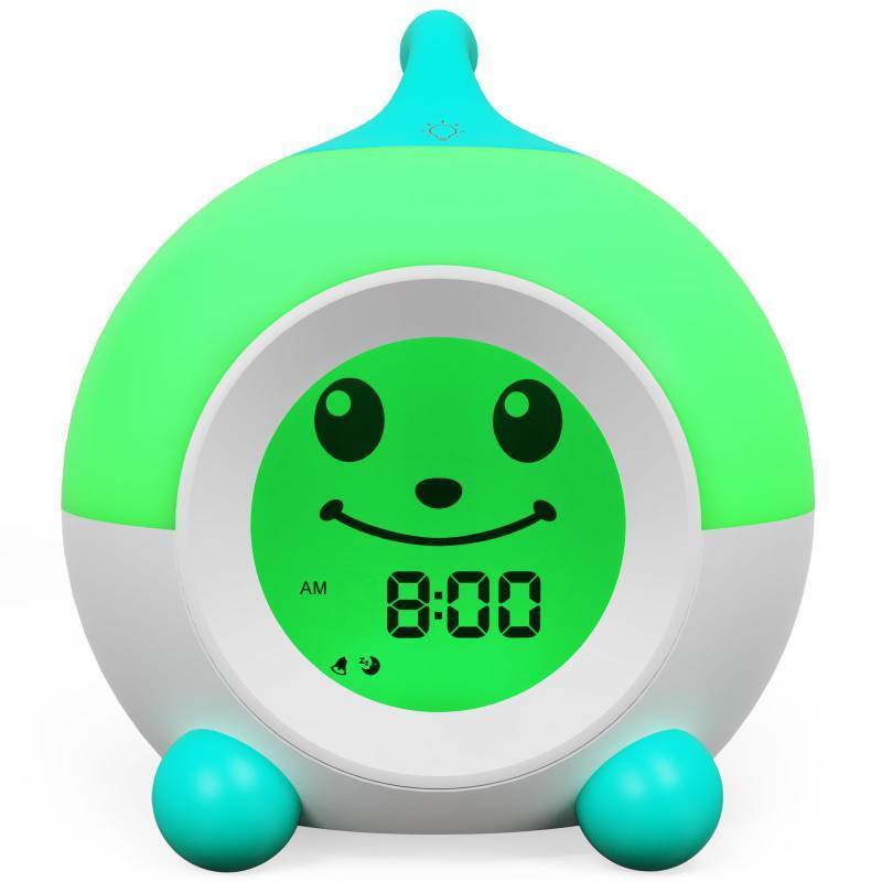 lot 6235 image: iHoo Ok to Wake Kids Alarm Clock, Toddler Sleep Training Clock with Touch Night Light, Nap Timer Gift for 2-9 Years Girls Boys