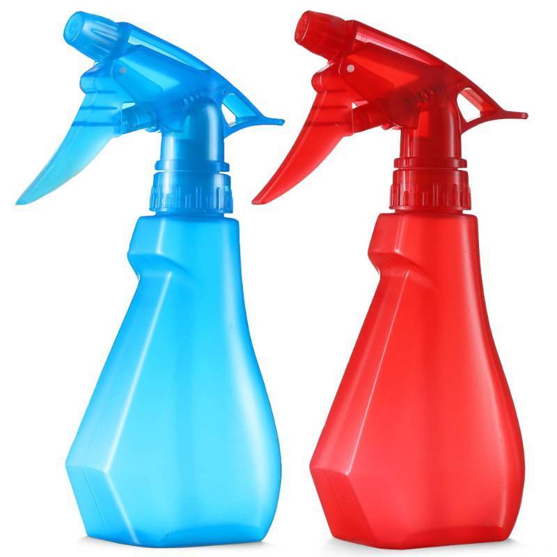 lot 4318 image: DilaBee Plastic Spray Bottles - 8oz (2 Pack) Water Spray Bottle for Hair, Gardening, Grilling & Cleaning Solution - Empty Spray Bottles for Pet Correction - Spray Bottle BPA Free (Blue-Red)