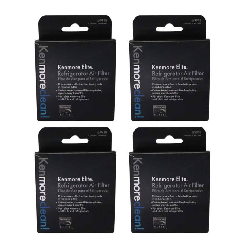 lot 6247 image: A4 Pack Kenmore Elite 469918 Refrigerator Air Filter (4)