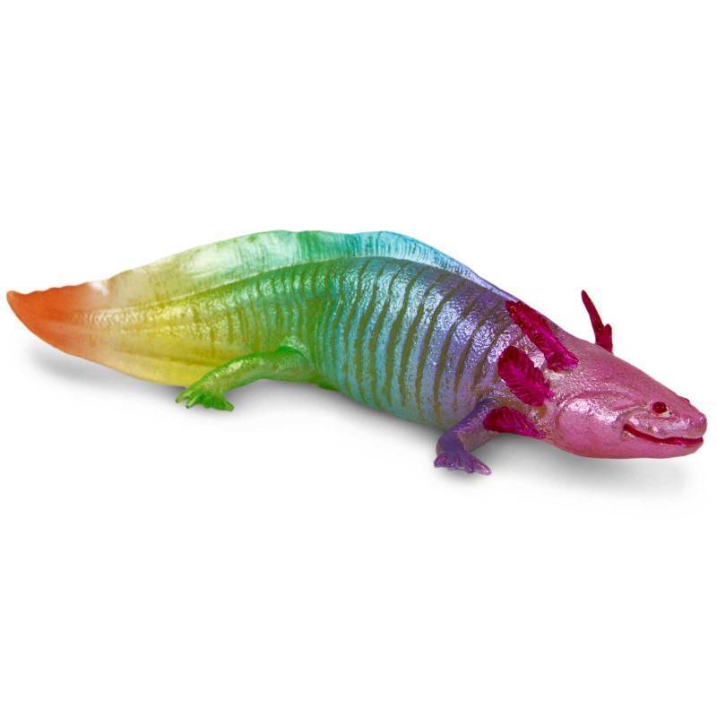 lot 6249 image: Safari Ltd. Rainbow Axolotl - Vibrant 7 Amphibian Figurine - Educational Toy for Boys, Girls, and Kids Ages 3