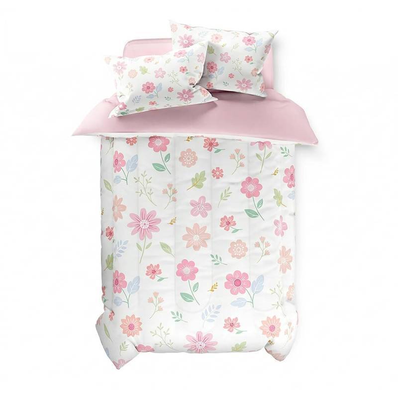 lot 6256 image: SANDJEST Floral Duvet Cover Sets Full Size for Kids Girls, Incude 1 Polyester Comforter Cover 80x90 Inches and 2 Pillowcases 20x26 Inches, Comforter Not Included, Gift for Christmas Birthday