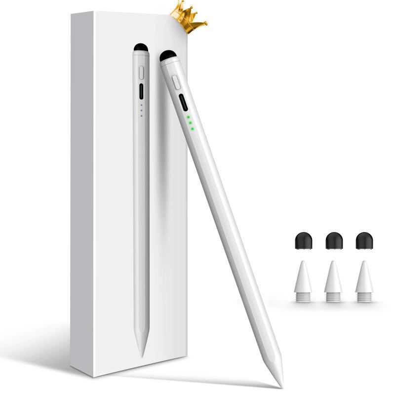 lot 6258 image: Pencil for Apple iPad 11th10th9th, 2X Fast Charge Stylus Pen for iPad, Palm Rejection, Tilt Sensitivity, Compatible with iPad A16109876, Pro M41312.911, Air M3M2543, Mini 765