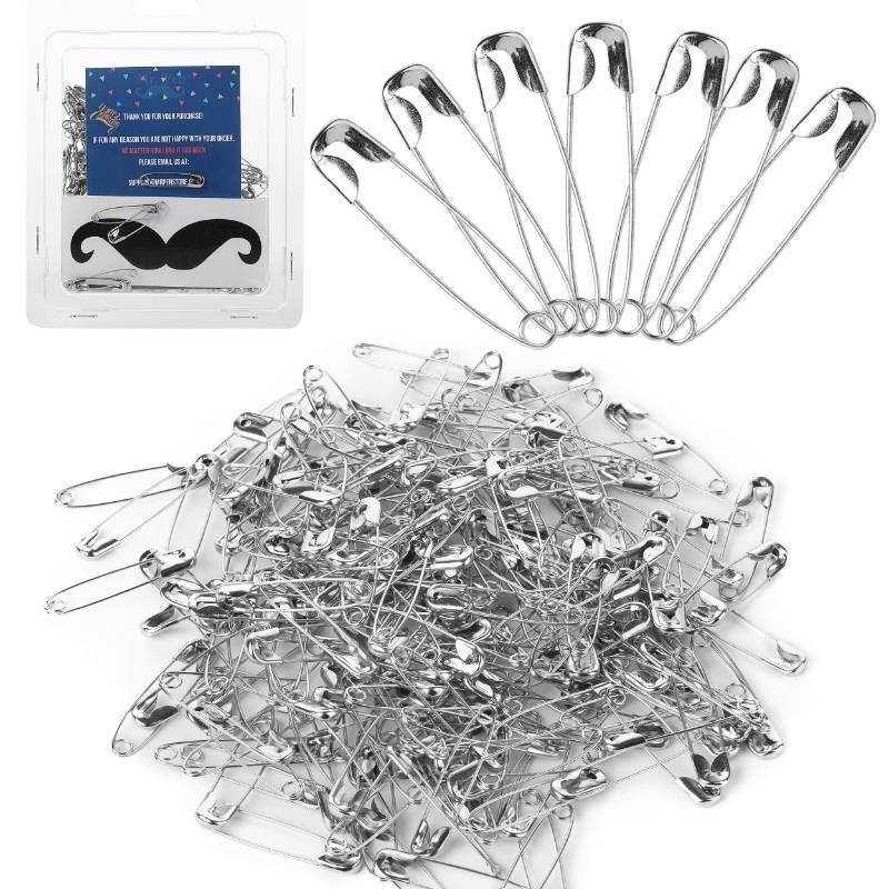 lot 4335 image: Mr. Pen- Safety Pins, 200 Pack, 1.1 Inch, Heavy Duty, Large Pins for Clothes