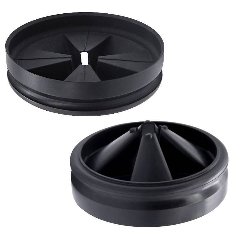 lot 20391 image: 3 38 Garbage Disposal Splash Guard Sink Baffle QCB-AM Replacement for InSinkErator Evolution Series, Upgraded Funmit Removable Quiet Collar Drain Plugs, Garbage Disposer Accessories, Black