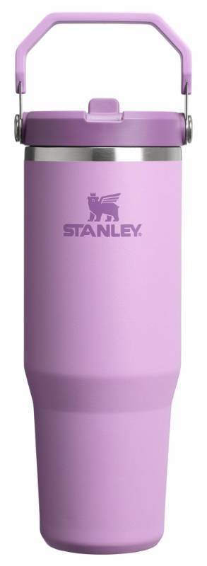 lot 6276 image: Stanley IceFlow 2.0 Flip Straw Tumbler with Handle 30 oz  Twist On Lid and Flip Up Straw  Leak Resistant Water Bottle  Insulated Stainless Steel  BPA-Free  Lilac
