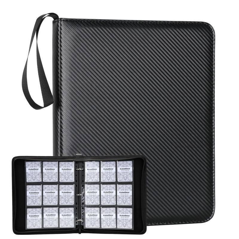 lot 14194 image: Card Binder �� 720 Capacity, Zippered Trading Card Holder for MTG, Sports & Collectible Cards �� Acid-Free, Durable & Travel-Friendly Storage (Black, 9 Pocket)