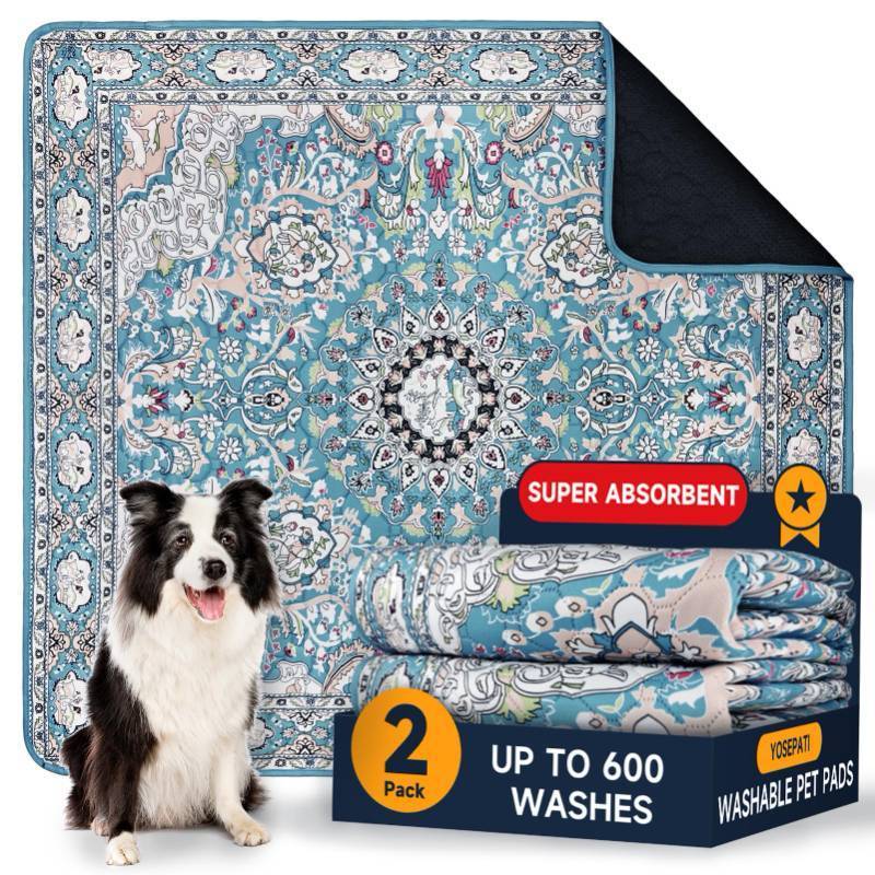 lot 3559 image: Washable Pee Pads for Dogs 2 Pack, Puppy Pads with Pheromones, 2026 Upgraded PuppyPad 36 x 36 Waterproof Non-Slip Reusable Puppy Pad with Fast Absorbent,Leakproof Whelping Pads for Pet Housebreaking