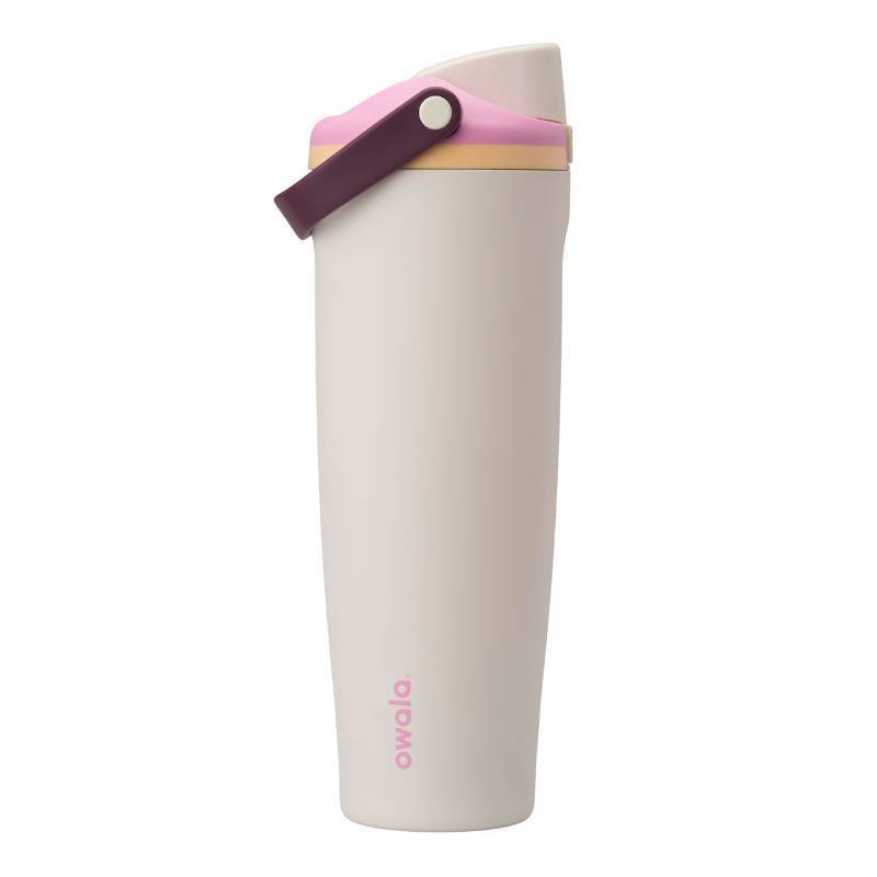 lot 3561 image: Owala FreeSip Sway Insulated Stainless Steel Water Bottle with Two-Way Spout, Built-In Straw and Bucket Handle, Made for Travel, School, and Sports, 40oz, BPA Free, Leak Proof, Daybreak