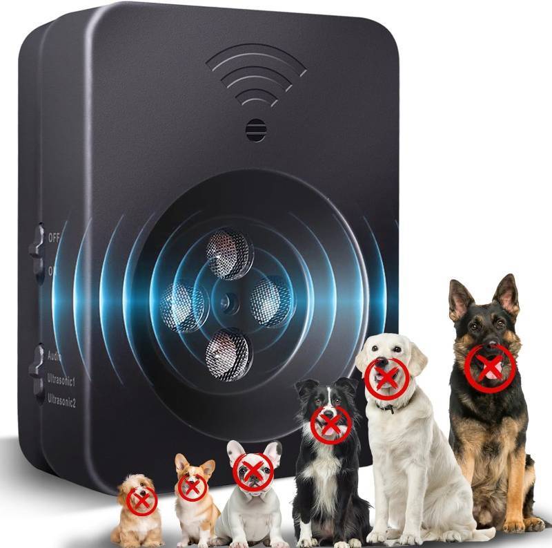 lot 6303 image: 2026 Upgraded Ultrasonic Dog Bark Deterrent, Automatic Anti-Barking Device with 3 Modes, 50FT Long Range Rechargeable Bark Control for Indoor Outdoor Use, Safe for Small Large Dogs (Black)����