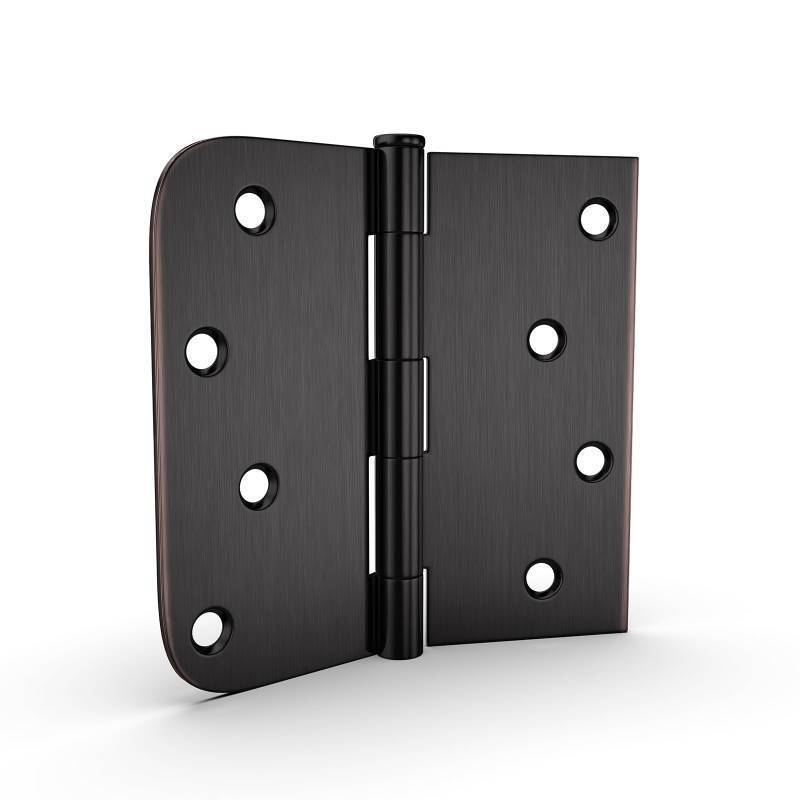 lot 6319 image: goldenwarm 3 Pack 4in Oil Rubbed Bronze Door Hinges Interior Door Hinges 4 x 4 Inch with Square & Round Corners, Iron Material