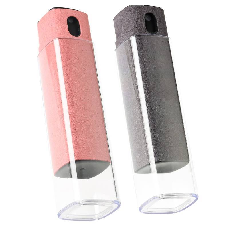 lot 14243 image: CUIUD Touchscreen Screen Cleaner Kit 2 Pcs, Phone, Tablet and Car Screen Cleaner, Two in One Spray and Microfiber Cloth(Grey&Pink)