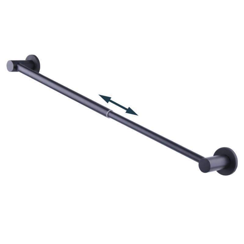 lot 12234 image: 10-18 inches Adjustable Magnetic Towel Bar for Refrigerator, Magnetic Rod for Chart Whiteboard, Magnet Towel Holder Towel Hook Hanger for Kitchen Dishwasher, Laundry Washer, Black, Pack of 1