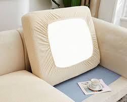 lot 20419 image: Couch Cushion Covers Set of 6 (Beige)