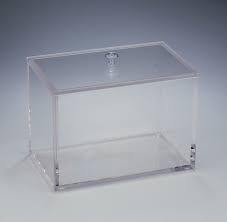 lot 6338 image: Clear Acrylic Bathroom Organizer Set with Tissue and Towel Dispensers