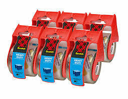 lot 2431 image: A 3M Scotch Heavy Duty Packaging Tape 6 Pack