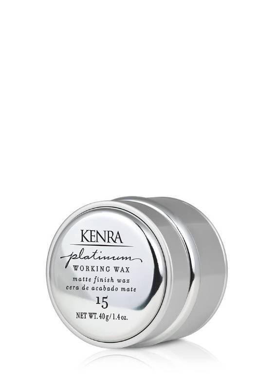 lot 18404 image: Kenra Professional Platinum Working Wax 15  Matte Finish Styler  Provides Medium, Flexible Hold  Non-Greasy  Cr�me-Based Formula To Texturize & Mold Styles  All Hair Types  1.4 fl. Oz