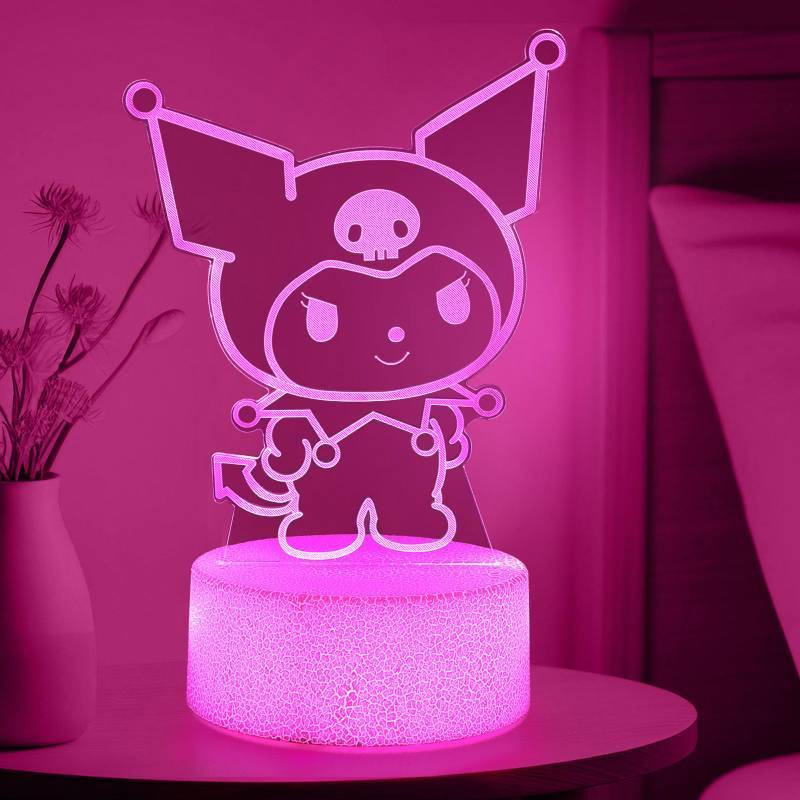lot 16462 image: sunduck Pink Kawaii Night Light with Corded Control- Cute Dreamy Girls Room Decor, Perfect BirthdayChristmas Gift for Kids, Unique Holiday Present