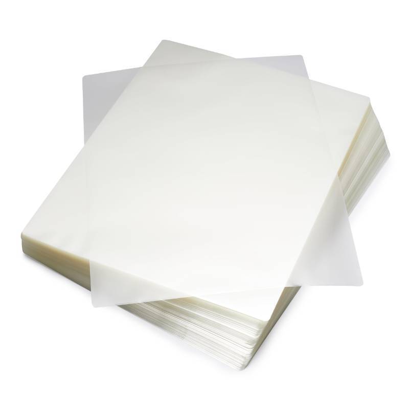 lot 15929 image: Amazon Basics Clear Thermal Laminating Plastic Paper Laminator Sheets, 9 x 11.5-Inch, 200-Pack, 2.8mil