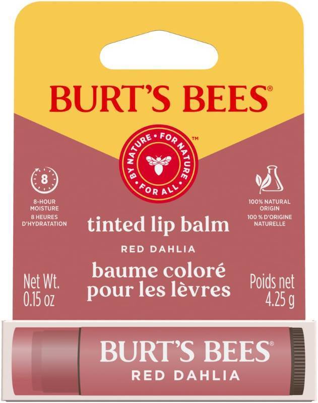 lot 10169 image: Burts Bees Tinted Lip Balm Red Dahlia Blister 0.15oz