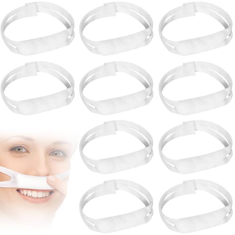 lot 16488 image: Nasal Bandage 10 PCS Elastic Nose Bandages Nose Surgery Elastic Bandage Dressing Holder Septoplasty Recovery Bandage for Nose Post Surgical Procedures