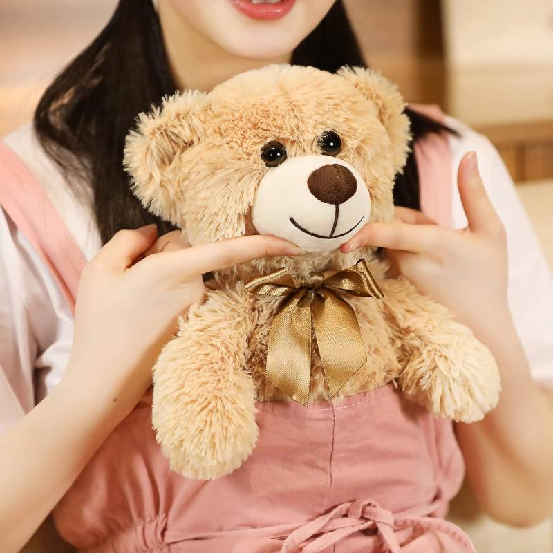 lot 18040 image: Hgplvxj Teddy Bear Stuffed Animals, 12 Inches Teddy Bear Plush Toy Birthday Christmas Valentine��s Day Gift for Kids Girlfriend (Light Brown)