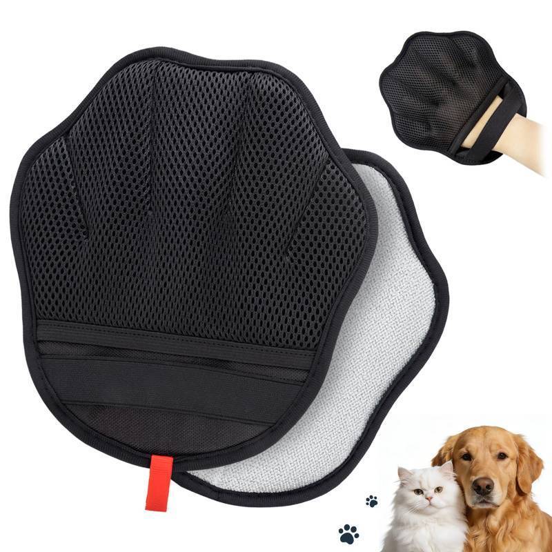 lot 14138 image: GoHere Pet Hair Removal Glove, Magic Brush Electrostatic Mitt for Cats & Dogs, Reusable Grooming Gloves, Pet Hair Remover Tool for Couch, Carpet, Clothes, Car Seat, Laundry