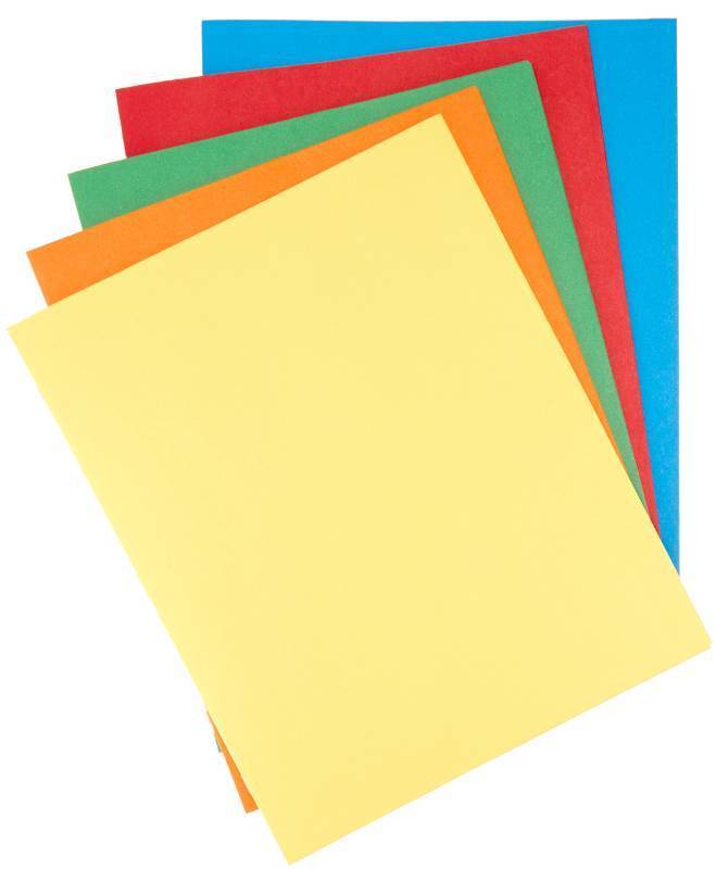 lot 19911 image: Amazon Basics Twin Pocket File Folders with Fasteners, Letter Size, Business Card Slot, Assorted Colors, 25-Pack