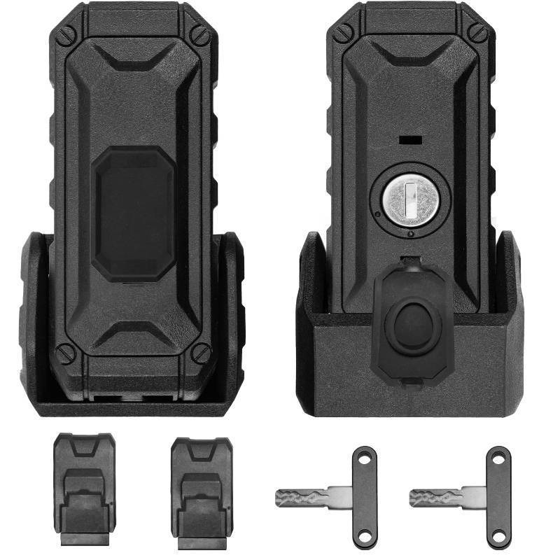 lot 14143 image: Locking Hood Latch with Keys, Jeep Hood Latch for 2007-2017 Jeep Wrangler JKJKU, Anti-Theft Hood Lock Catch Latch Accessories, Dust & Water Resistant, 100% Exclusive Development for Jeep JK, 1 Pair