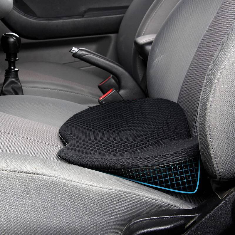 lot 20350 image: Livtribe Car Seat Cushion - Memory Foam Car Seat Pad - Sciatica & Lower Back Pain Relief - Car Seat Cushions for Driving - Road Trip Essentials for Drivers(Black)