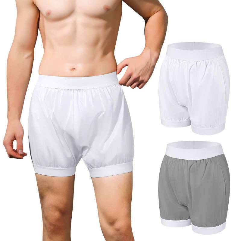 lot 20371 image: Carer Adult Diaper Covers 2PCS Washable, Leakproof Incontinence Underwear for Men Women Enclosed Elastic, Widened Waistband Design Protection for Long-Term Care & Daily Use��White,Gray,Medium��