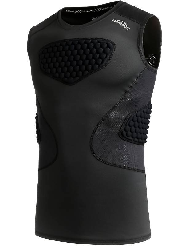 lot 2466 image: COOLOMG Youth Baseball Chest Protector Padded Shirt Kids Rib Heart Guard Sternum Protection for Softball Football Lacrosse Goalies S