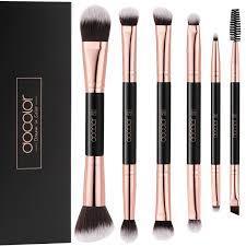lot 4378 image: Docolor Makeup Brush Set with Rose Gold Handles