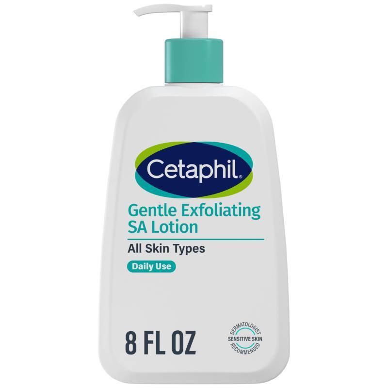 lot 10175 image: Cetaphil Gentle Exfoliating SA Lotion, Lightweight Moisturizer for All Skin Types, 8 Oz Pump Bottle, Salicylic Acid, Mandelic Acid & Gluconolactone, Gently Exfoliates, Dermatologist Recommended Brand