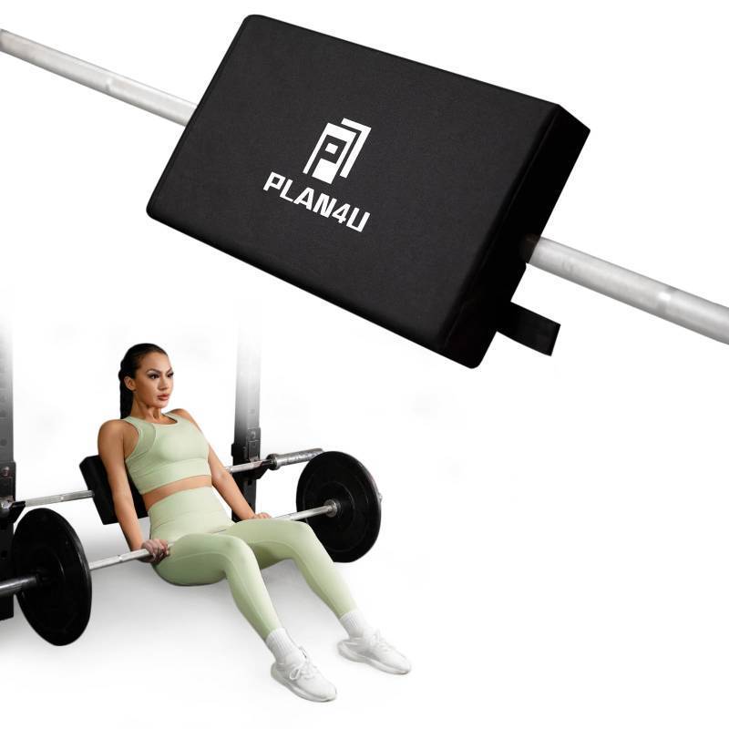 lot 11061 image: Plan4U Hip Thrust Back Pad for Squat Rack & Olympic Barbell Bar, Bench Press Back Pad, Versatile Space-Saving Workout Tilt-pad for Hip Thrust, Split Squat, Elevated Push-ups Glute Bridge Small