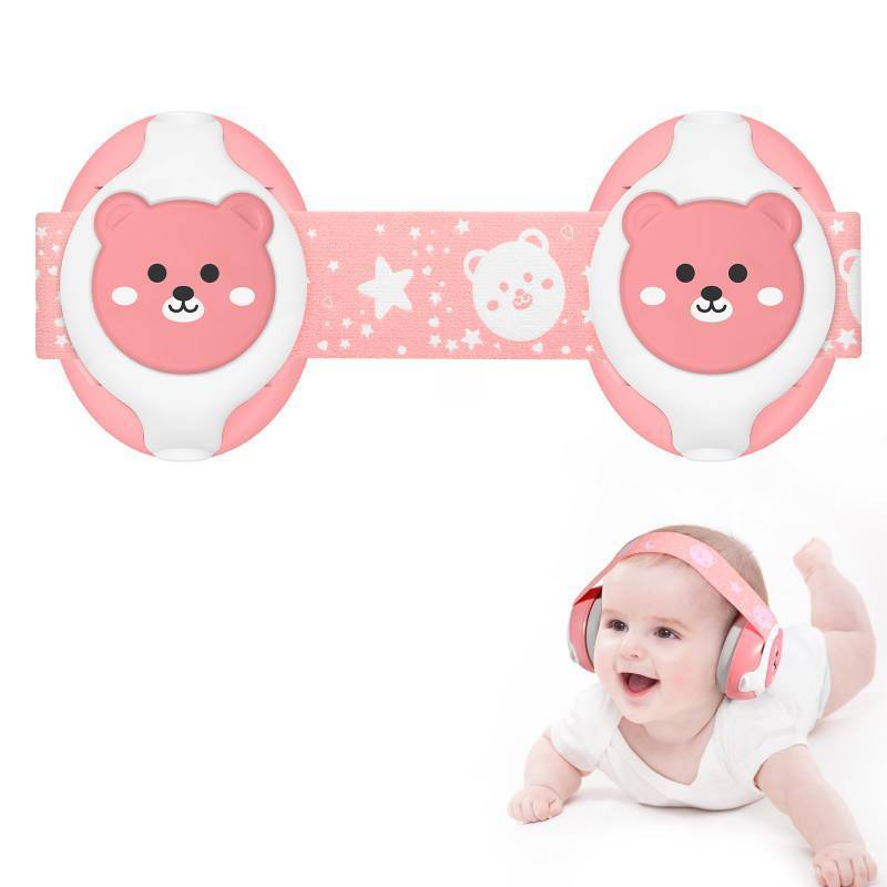 lot 12148 image: Baby Ear Muffs,25dB Infant Noise Cancelling Headphones for Babies 0-36 Months with Adjustable Headband Infant Ear Protection,Ideal Baby Travel Essentials for Outdoor,Sleep,Airplane & Music Festivals