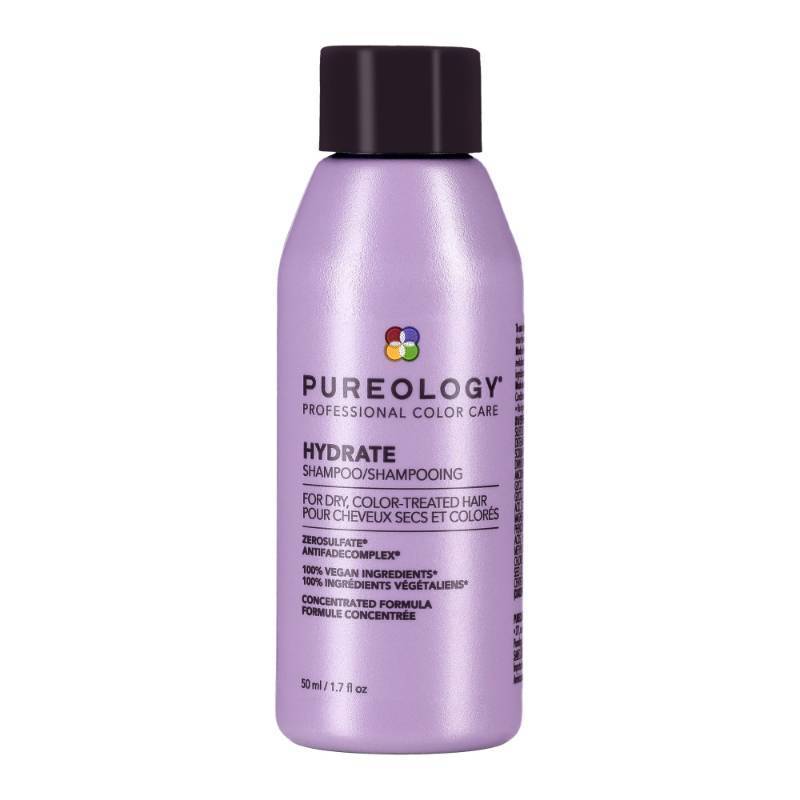 lot 12241 image: Pureology Hydrate Shampoo - For Dry or Color Treated Hair, Moisturizing Shampoo For Hydration & Softness, With Rose Extract & Green Tea, Vegan & Sulfate-Free, 1.7 Fl Oz