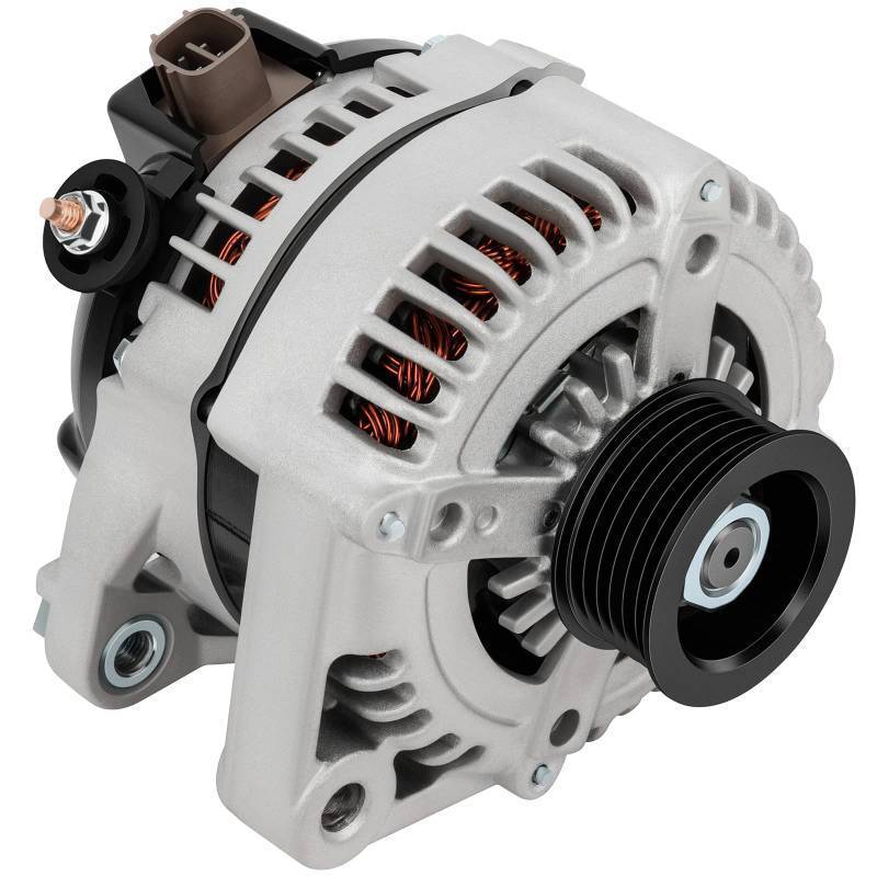 lot 13867 image: SCITOO Alternator Fits for Toyota Camry 2004-2006 3.0L 3.3L,for Highlander 2004-2007 3.3L,Solara 04-08 3.3L & for Lexus ES330RX330 04-06 3.3L- 12V 100Amp CW 6-Groove, OE# 11032 11033