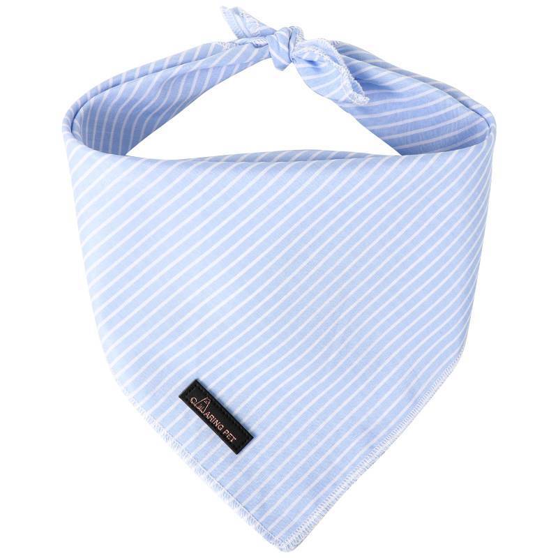 lot 14246 image: ARING PET Summer Dog Bandana-Cute Blue Dog Bandanas, Comfortable Pet Scarf Dogs Triangle Bibs for Small to Large Boy Girl Dogs and Cats