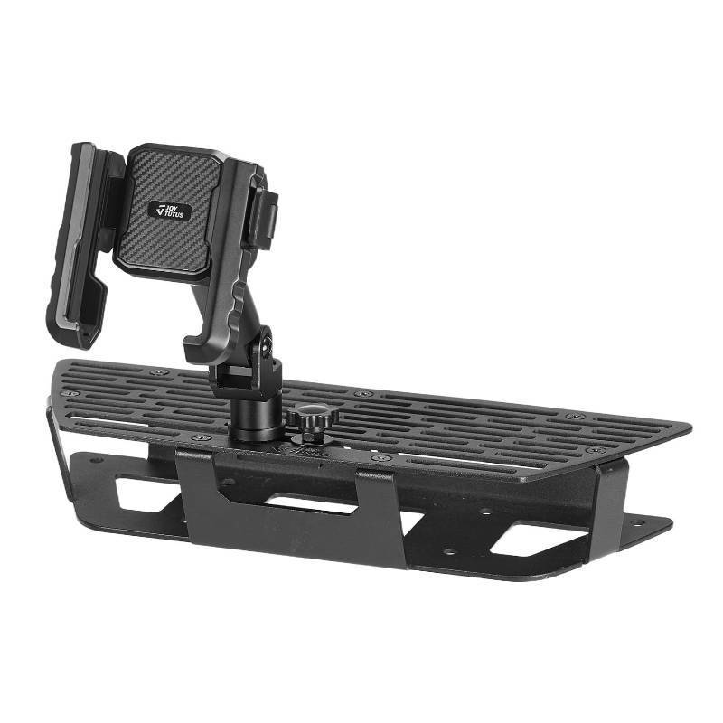 lot 19983 image: JOYTUTUS Metal Dash Platform Mount Phone Holder Compatible with 2019-2021 Silverado & Sierra  Custom Fit Phone Mount Expansion Platform One-Hand Adjustable Clip