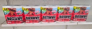 lot 151 image: 10 Rolls Brawny Family Size Tear-A-Square Paper Towels 25 Regular Rolls.