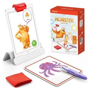 lot 507 image: Osmo - Monster Starter Kit for iPad, Ages 5-10, 3 Educational Games, Learn Creative Drawing, Cartoon Drawing, Physics Toy, Erasable Drawing Board, Arts and Crafts, Art Sets, Kids Activities, STEM Toys