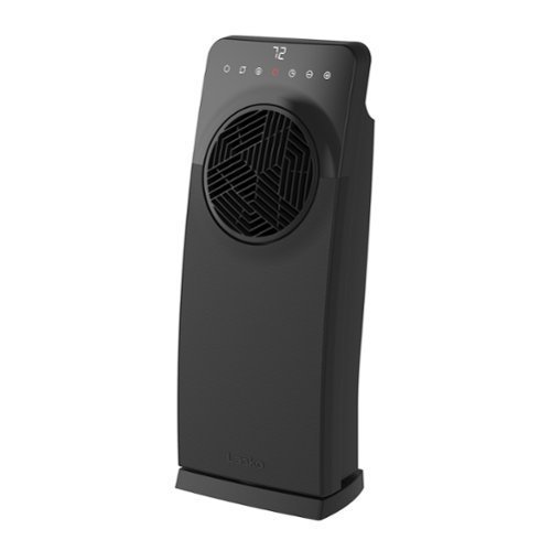 lot 2005 image: Set of 2 - 1 in box has remote, 1 missing box and remote. Lasko Elite Collection Revolution II Full-Room Ceramic Heater with Remote Control - Black - Retail $180