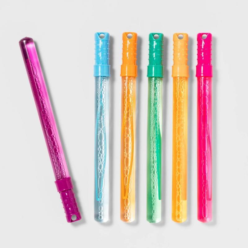 lot 2045 image: 8pk 4oz Bubble Wands - Sun Squad�� Easter Basket Stuffers for Kids - Retail $12