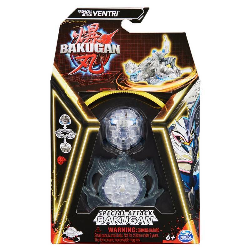 lot 2070 image: Bakugan Special Attack Ventri Transparent Action Figure - Retail $19