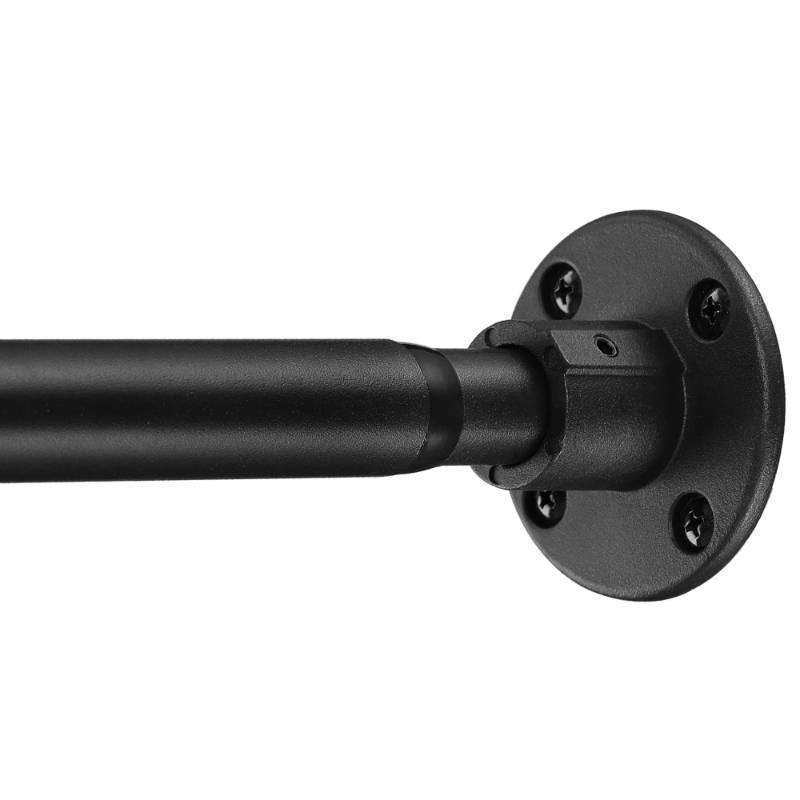 lot 2122 image: Hanging Closet Rod,29-94 Inches Space Saving Closet Rod Extender Hanging,Black Adjustable Clothes Hanging Bar, Stainless Steel Closet Garment Organizer Rack ,Bathroom,Windows Retail $37.49