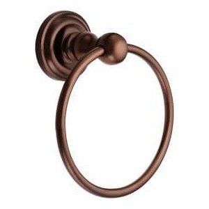 lot 13075 image: Moen BP6986OWB Madison Round Closed Towel Ring in Old World Bronze