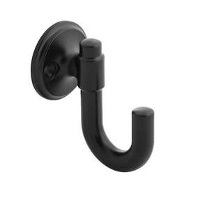 lot 13135 image: Hickory Hardware H077859MB 1.125 in. Center to Center Piper Collection Hook  Matte Black Finish, Lot of 4